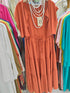 Linen Tiered Sundress With Crop Cardigan Sets